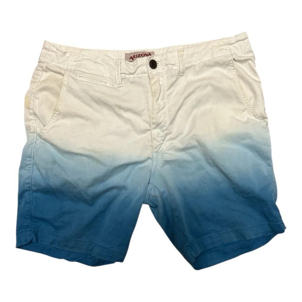 Men's Arizona Jeans Blue Ombre Shorts Sz 36 Pre-loved
